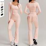 Women's Yoga Jacket Suit Manufacturer - OEM/ODM Custom Seamless Windproof Plus Set