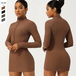 Women's Bodysuit Manufacturer - OEM/ODM Custom Sports Nude Slim Fit Windproof Jumpsuit