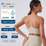 Sports Bra Manufacturer - OEM/ODM Custom Seamless Y-Line Halter Yoga Bra
