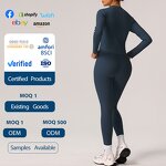 Women's Yoga Suit Set Manufacturer - OEM/ODM Custom Fleece Long Sleeve Leggings Set