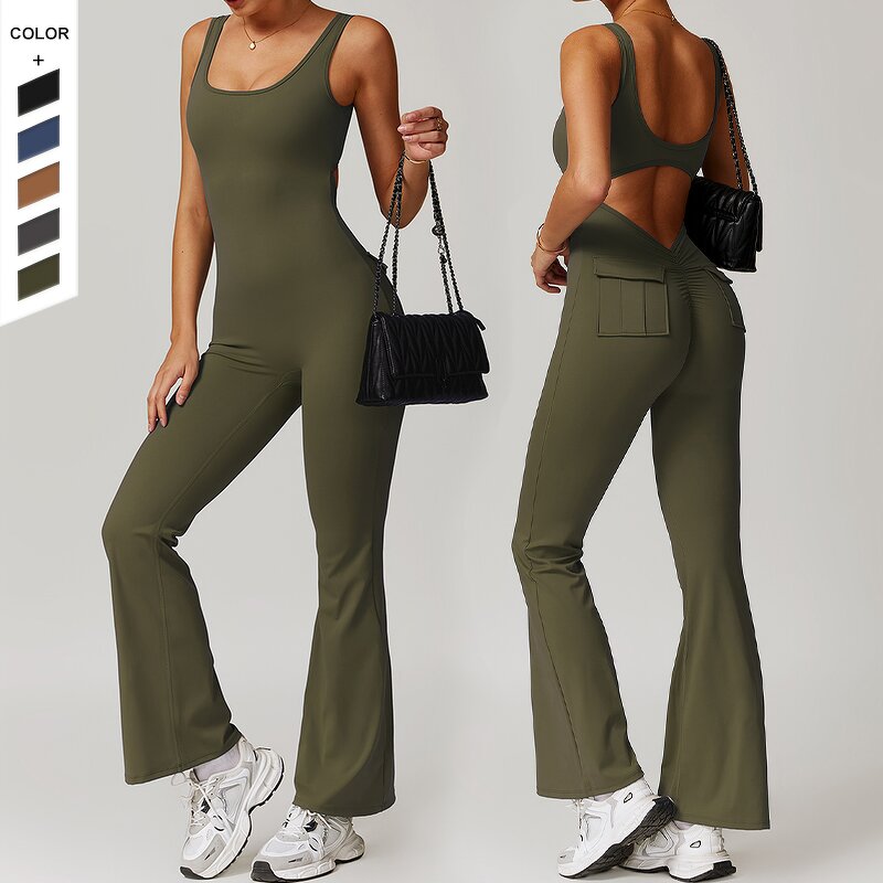 Women's Jumpsuit Manufacturer - OEM/ODM Custom Elasticity Seamless Yoga Fit Jumpsuit