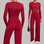 Women's Yoga Set Manufacturer - OEM/ODM Custom 2-Piece Seamless Long Sleeve Set