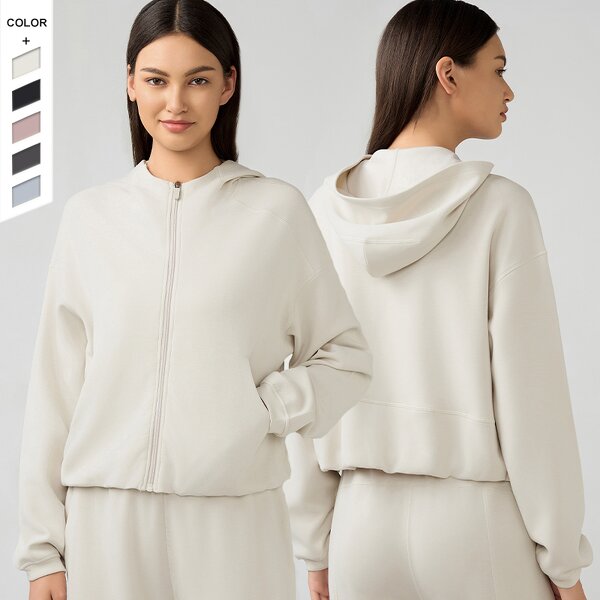 Women's Hoodie Manufacturer - OEM/ODM Custom Double-sided Pockets Loose Hoodie