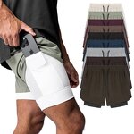 Men's Sports Shorts Manufacturer - OEM/ODM Custom Mesh Double-layer Workout Shorts