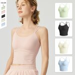 Women's Halter Tops Manufacturer - OEM/ODM Custom Chest Pad High-Elastic Vest