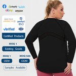 Women's Sportswear Manufacturer - OEM/ODM Custom Plus Size Mesh Splicing T-Shirt