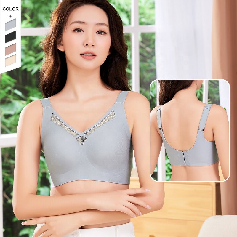 Women's Wireless Bra Manufacturer - OEM/ODM Custom Buttery Soft Push-up Mesh Bra