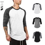 Men's T-Shirt Manufacturer - OEM/ODM Custom Hip Hop Slim Fit Raglan T-Shirt