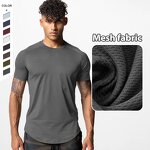 Men's Sports T-shirt Manufacturer - OEM/ODM Custom Plus Size Quick Dry Mesh T-shirt