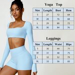 Women's Yoga Set Manufacturer - OEM/ODM Custom Long Sleeve High Waist Shorts Set