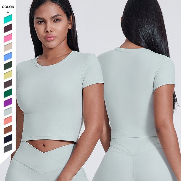 Women's Sports T-shirt Manufacturer - OEM/ODM Custom Lightweight Seamless T-Shirt