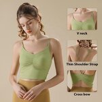 Sports Bra Manufacturer - OEM/ODM Custom Quick Dry V-neck Cross Bow Bra