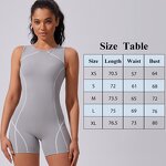 Women's Jumpsuit Manufacturer - OEM/ODM Custom Color Collision Sleeveless Sportswear