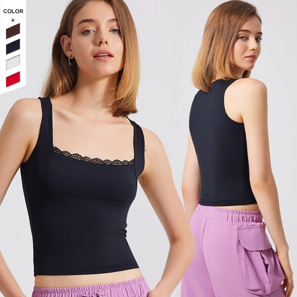 Women's Tank Top Manufacturer - OEM/ODM Custom Beauty Back Lace Sports Top