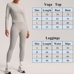 Women's Yoga Suit Set Manufacturer - OEM/ODM Custom Fleece Long Sleeve Leggings Set