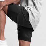 Men's Sports Shorts Manufacturer - OEM/ODM Custom Mesh Double-layer Workout Shorts