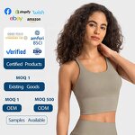 Sports Bra Manufacturer - OEM/ODM Custom Widened Shoulder Straps Cross Back Bra