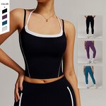 Women's Tank Top Manufacturer - OEM/ODM Custom False Two Piece Beauty Back Vest