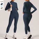 Women's Gym Suit Manufacturer - OEM/ODM Custom Winter High Waist Longsleeve Set