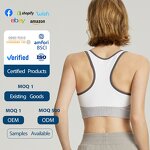 Sports Bra Manufacturer - OEM/ODM Custom Fixed Chest Pad Button Printing Bra