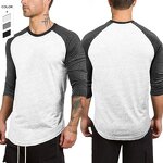 Men's T-Shirt Manufacturer - OEM/ODM Custom Hip Hop Slim Fit Raglan T-Shirt