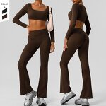 Women's Sports Set Manufacturer - OEM/ODM Custom Chest Pad High Waist Gym Set