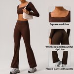 Women's Sports Set Manufacturer - OEM/ODM Custom Chest Pad High Waist Gym Set