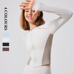 Women's Jacket Manufacturer - OEM/ODM Custom Contrasting Thread Slim Zipper Jacket