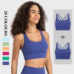 Sports Bra Manufacturer - OEM/ODM Custom Cross Back Yoga Bra with Lining