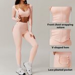 Women's Sports Set Manufacturer - OEM/ODM Custom Sports Jacket Legging Set