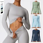 Women's Top Manufacturer - OEM/ODM Custom Woolen Long Sleeve Yoga Clothing