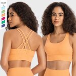 Sports Bra Manufacturer - OEM/ODM Custom Cross Back Yoga Bra with Lining