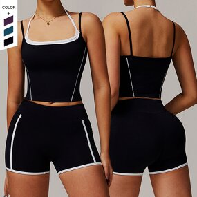 Women's Yoga Set Manufacturer - OEM/ODM Custom Seamless Compression Shorts Set