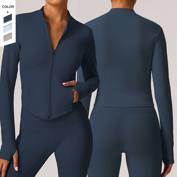 Women's Jacket Manufacturer - OEM/ODM Custom Winter Brushed Keep Warm Zipper Coat