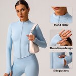 Women's Jacket Manufacturer - OEM/ODM Custom Winter Brushed Keep Warm Zipper Coat