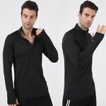 Men's Sport T-shirt Manufacturer - OEM/ODM Custom Athletic Thumb Hole Long Sleeve