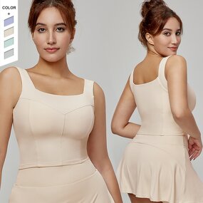 Women's Sports Vest Manufacturer - OEM/ODM Custom Fixed Cup Widen Shoulder Vest