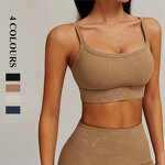 Women's Tank Top Manufacturer - OEM/ODM Casual Nude Yoga Bra Removable Top