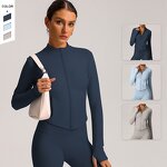 Women's Jacket Manufacturer - OEM/ODM Custom Winter Brushed Keep Warm Zipper Coat