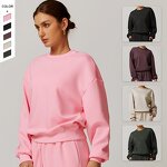 Women's Pullover Manufacturer - OEM/ODM Custom Rib Bottom Round Neck Hoodie