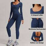 Women's Romper Manufacturer - OEM/ODM Custom Beauty Back Double Pocket Jumpsuit