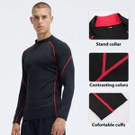 Men's Sports Top Manufacturer - OEM/ODM Custom High Neck Stand up Collar Gym Top