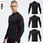 Men's Sports Top Manufacturer - OEM/ODM Custom High Neck Stand up Collar Gym Top