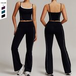 Women's Gym Suit Manufacturer - OEM/ODM Custom False Two Piece Beauty Back Set