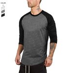 Men's T-Shirt Manufacturer - OEM/ODM Custom Hip Hop Slim Fit Raglan T-Shirt