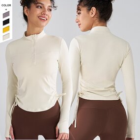 Women's Pullover Manufacturer - OEM/ODM Custom Quick Dry Half Zip Longsleeve