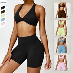 Women's Gym Sportswear Manufacturer - OEM/ODM Custom Contorted Fold Halterneck Suit