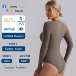 Women's Bodysuit Manufacturer - OEM/ODM Custom Long Sleeve Quick Dry Nude Jumpsuit