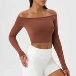 Women's Tshirt Manufacturer - OEM/ODM Custom One Shoulder Long Sleeve T-shirt