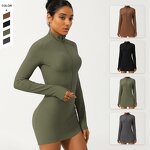 Women's Bodysuit Manufacturer - OEM/ODM Custom Sports Nude Slim Fit Windproof Jumpsuit